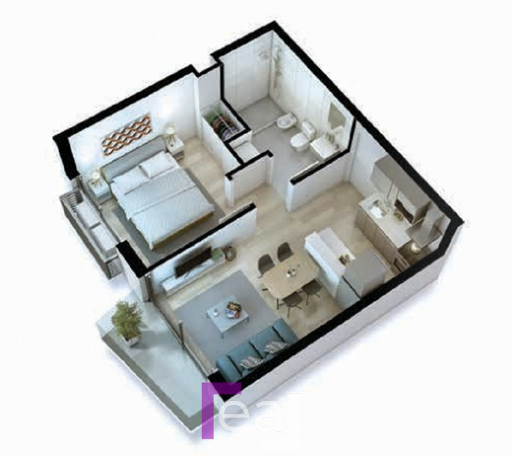 Apartamento ID.13 - Rebajado ocupe ya 1 dorm 1 baño Nostrum Central