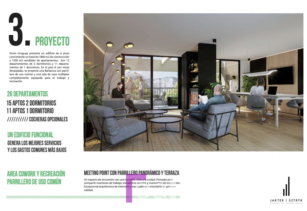Apartamento ID.37 - Nuevos apartamentos en cordon de 1 y 2 dormitorios, a estrenar 2024 