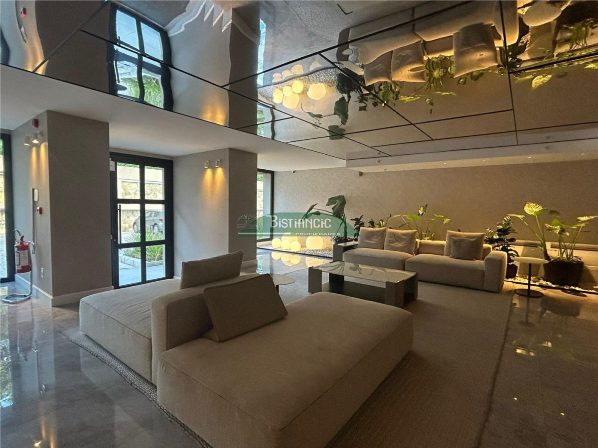 Apartamento ID.3034 - Departamento un ambiente en torre a estrenar, piso alto, piscina climatizada, otra abierta,gym , parrilleros, etc. Venta US$ 105.000.. 