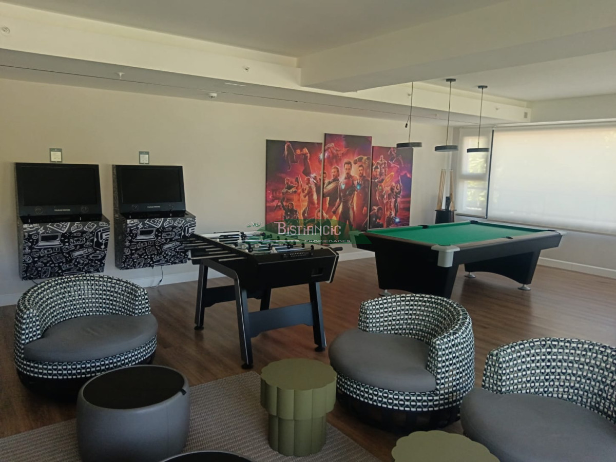 Apartamento ID.3034 - Departamento un ambiente en torre a estrenar, piso alto, piscina climatizada, otra abierta,gym , parrilleros, etc. Venta US$ 105.000.. 