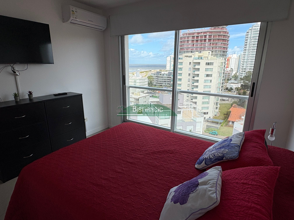 Apartamento ID.2990 - Playa Brava moderno depto equipado 2 dorm 2 baños balcón con vista al mar piscina parrilleros garaje US$ 275.000.