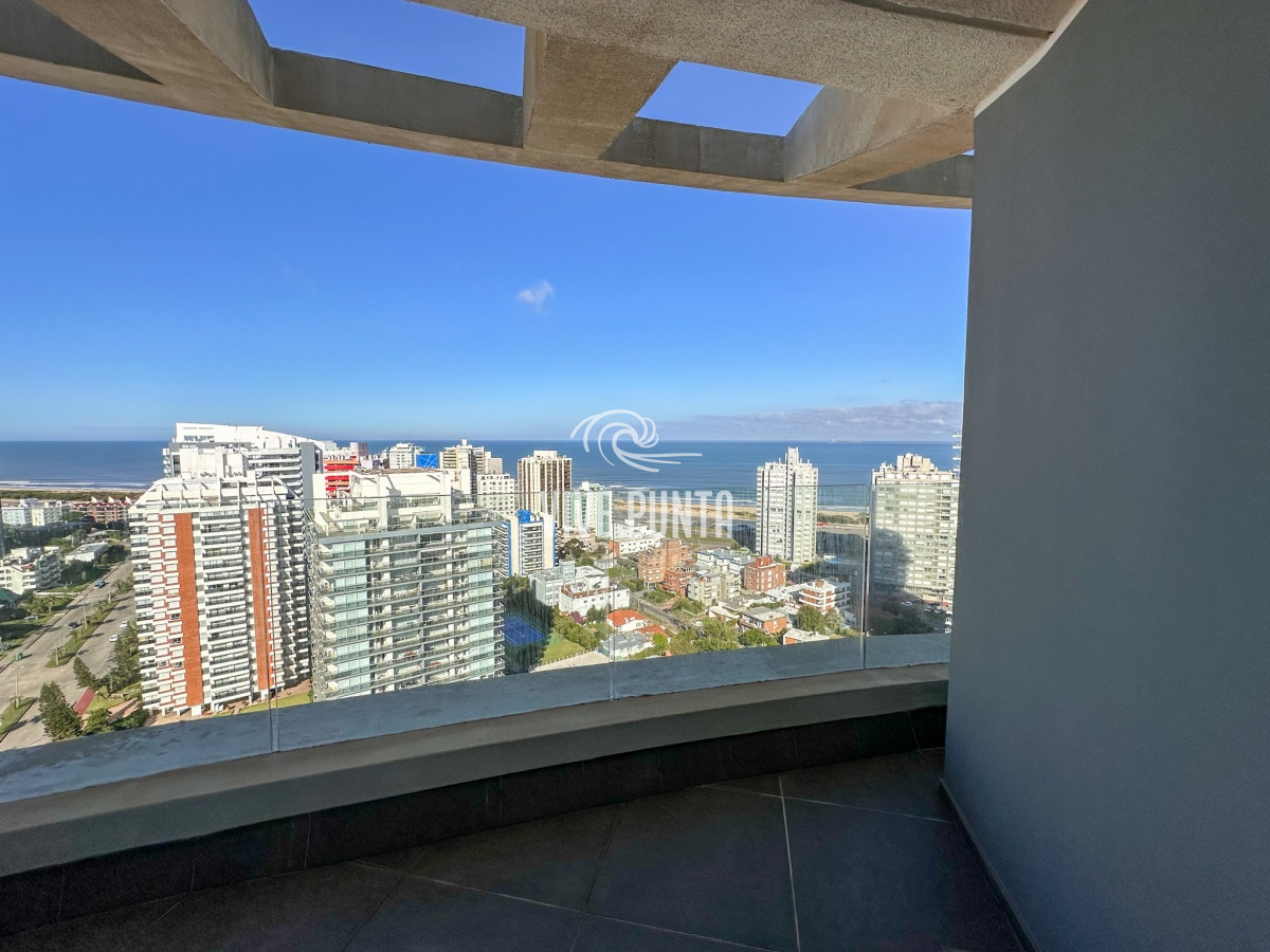Apartamento ID.686 - ALQUILER ANUAL 1 DORMITORIO PISO ALTO SIN MUEBLES PUNTA DEL ESTE AIDY GRILL