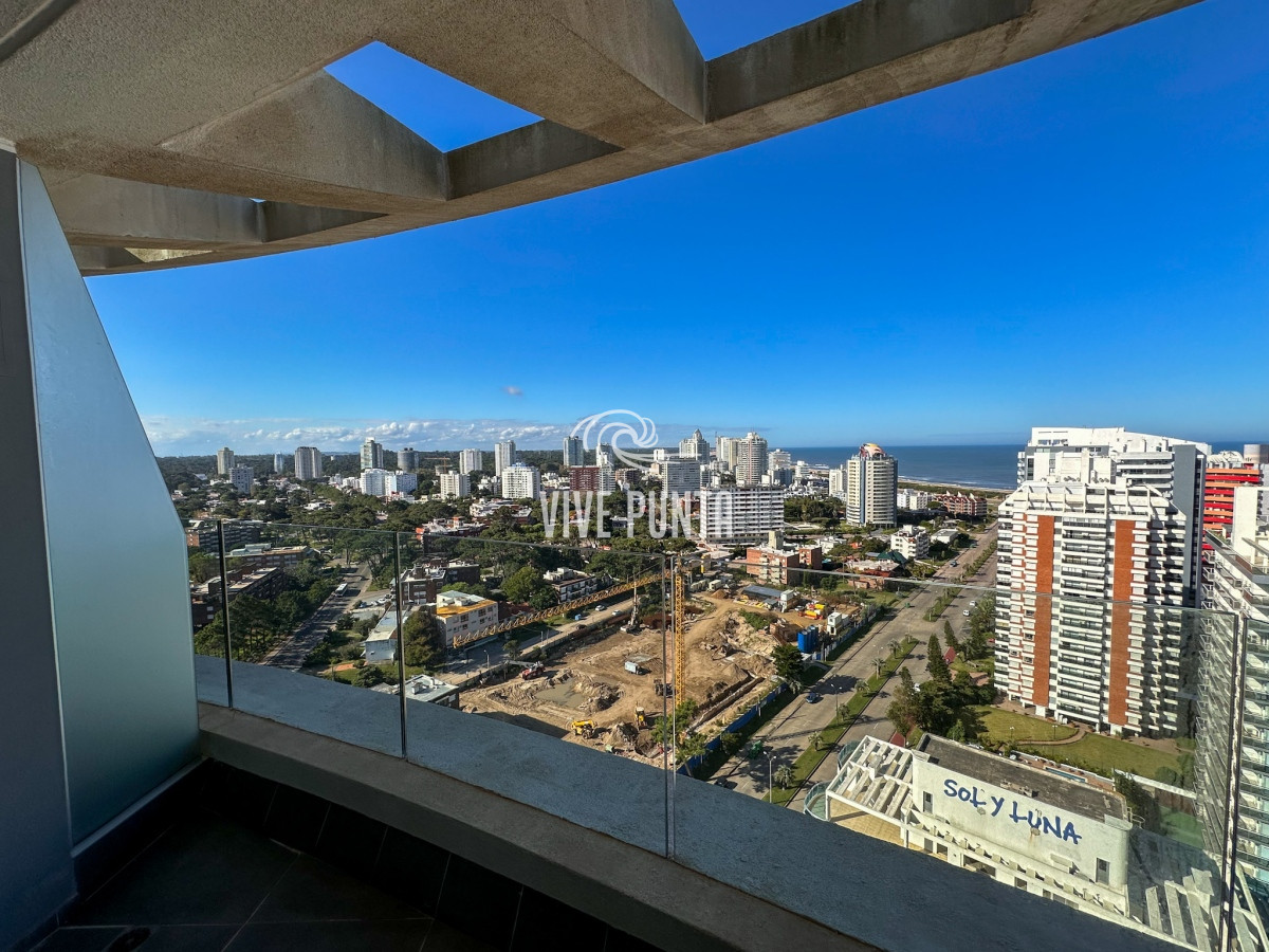 Apartamento ID.686 - ALQUILER ANUAL 1 DORMITORIO PISO ALTO SIN MUEBLES PUNTA DEL ESTE AIDY GRILL