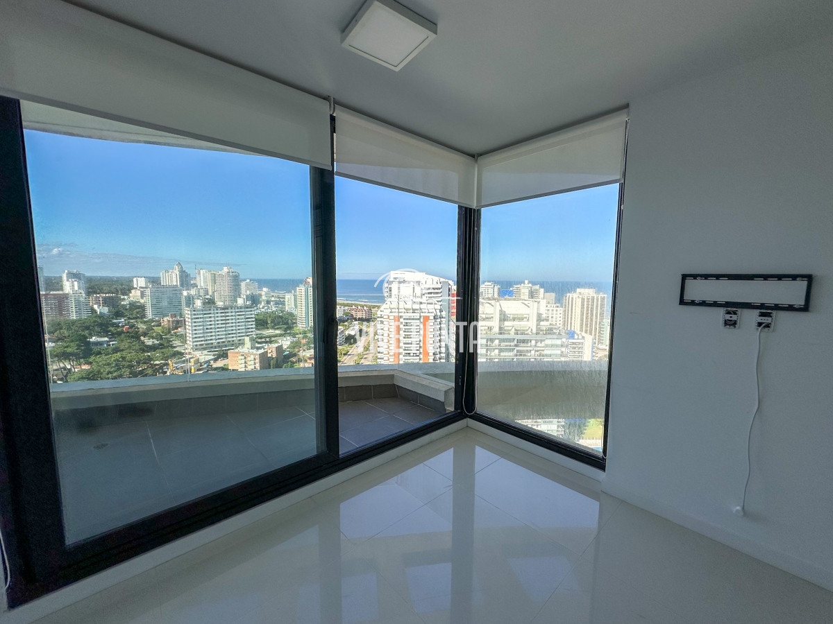 Apartamento ID.686 - ALQUILER ANUAL 1 DORMITORIO PISO ALTO SIN MUEBLES PUNTA DEL ESTE AIDY GRILL