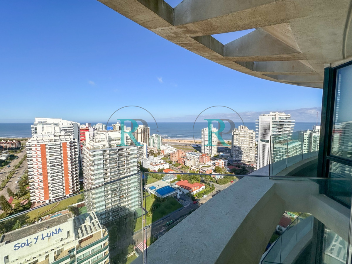 Apartamento ID.1674 - ALQUILER ANUAL 1 DORMITORIO PISO ALTO SIN MUEBLES PUNTA DEL ESTE AIDY GRILL