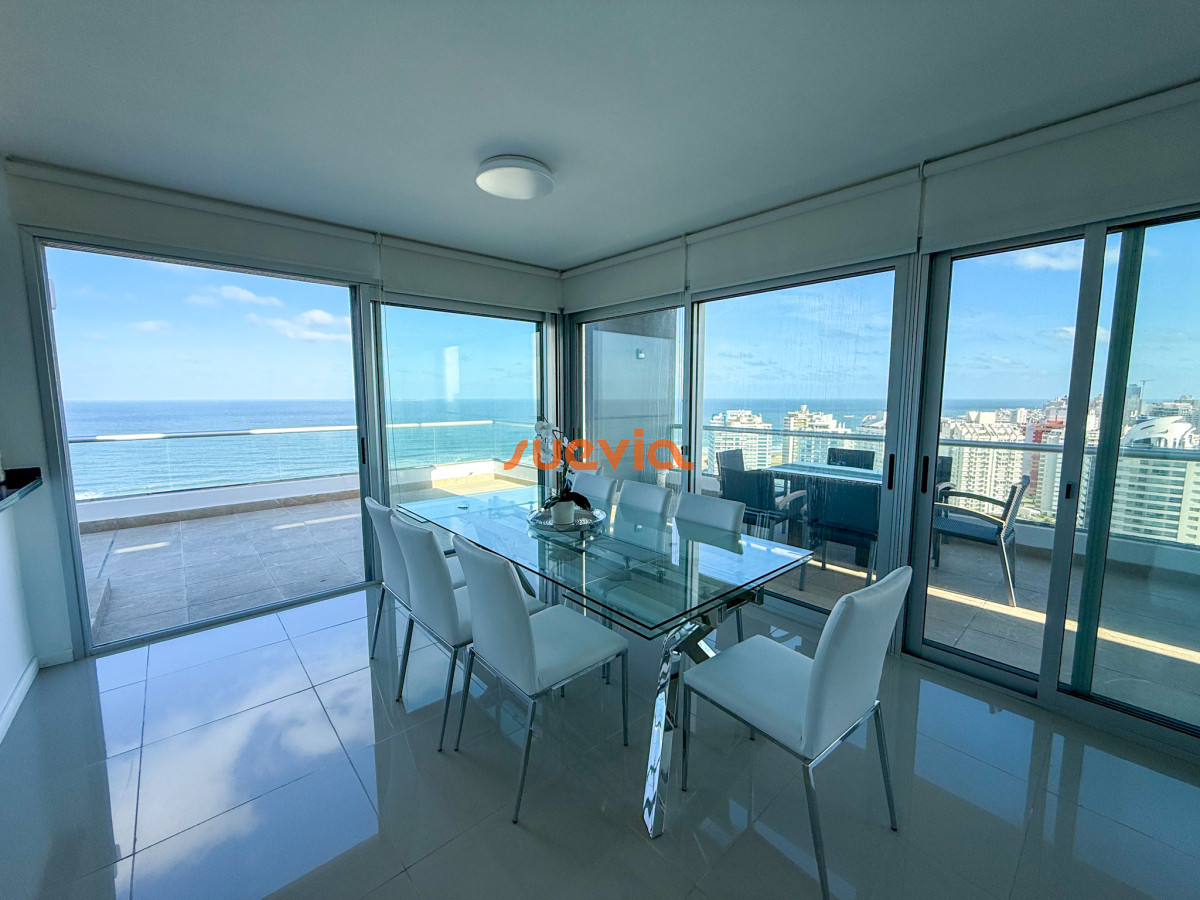 ALQUILER INVERNAL DESDE 1ERO MARZO 2025 PENTHOUSE 2DA LINEA BRAVA 3 DORMITORIOS - GoPunta - Portal Inmobiliario de Punta del Este - Maldonado