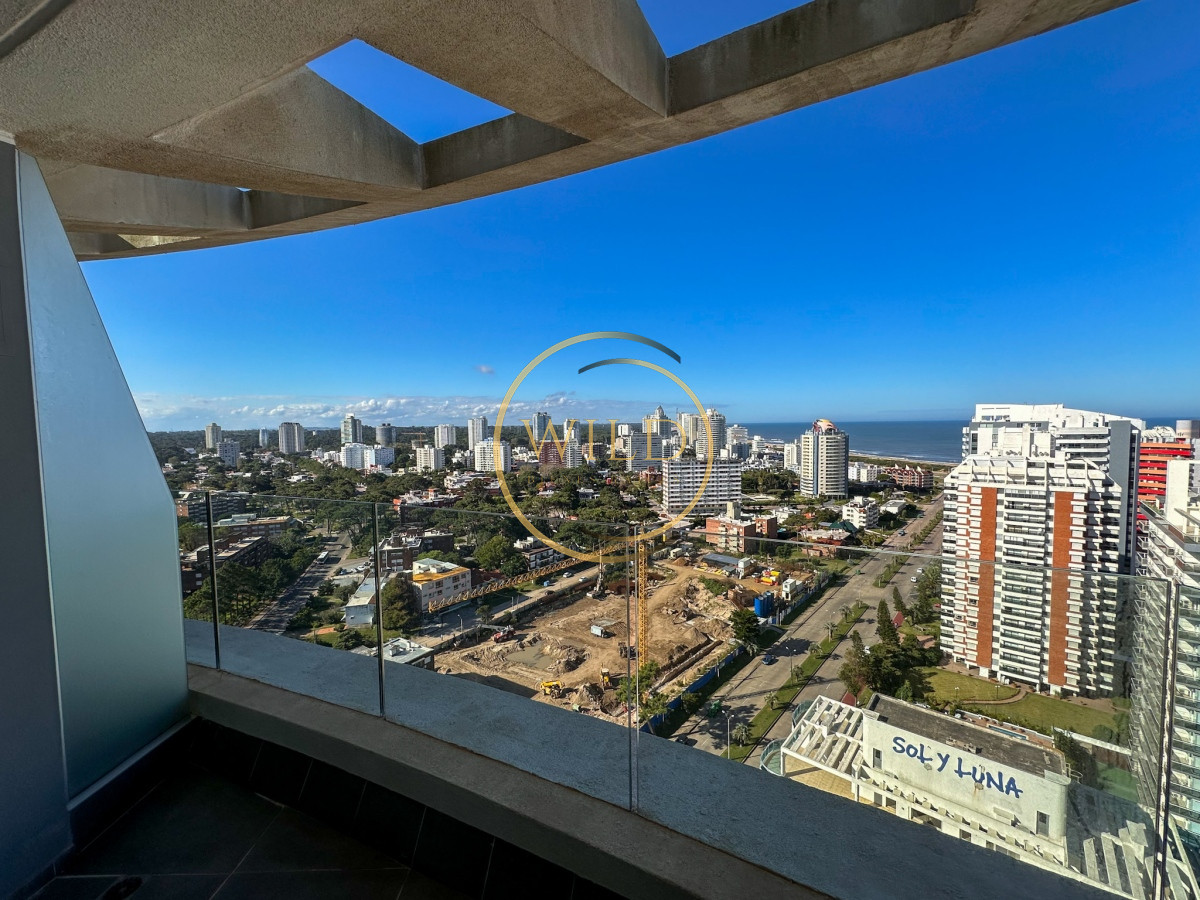 Apartamento ID.2053 - ALQUILER ANUAL 1 DORMITORIO PISO ALTO SIN MUEBLES PUNTA DEL ESTE AIDY GRILL