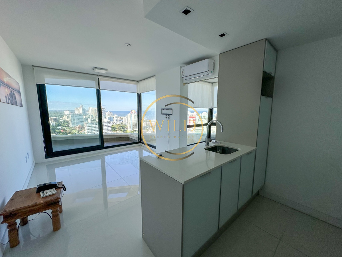 Apartamento ID.2053 - ALQUILER ANUAL 1 DORMITORIO PISO ALTO SIN MUEBLES PUNTA DEL ESTE AIDY GRILL