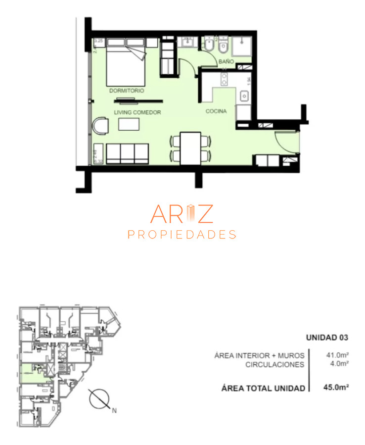 Apartamento ID.2253 - VENTA MONOAMBIENTE SECTORIZADO COMO 1 DORMITORIO ROOSEVELT PUNTA DEL ESTE OCEAN DRIVE COUNTRY