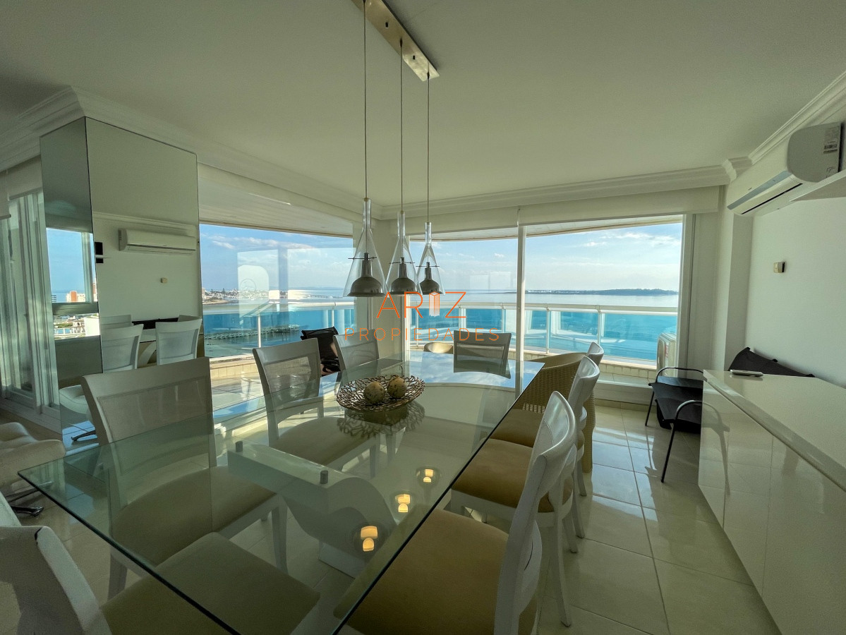 Apartamento ID.466 - VENDO APARTAMENTO 3 DORMITORIOS + SERVICIO MILLENIUM PUNTA DEL ESTE MANSA PRIMERA LINEA VISTA AL MAR