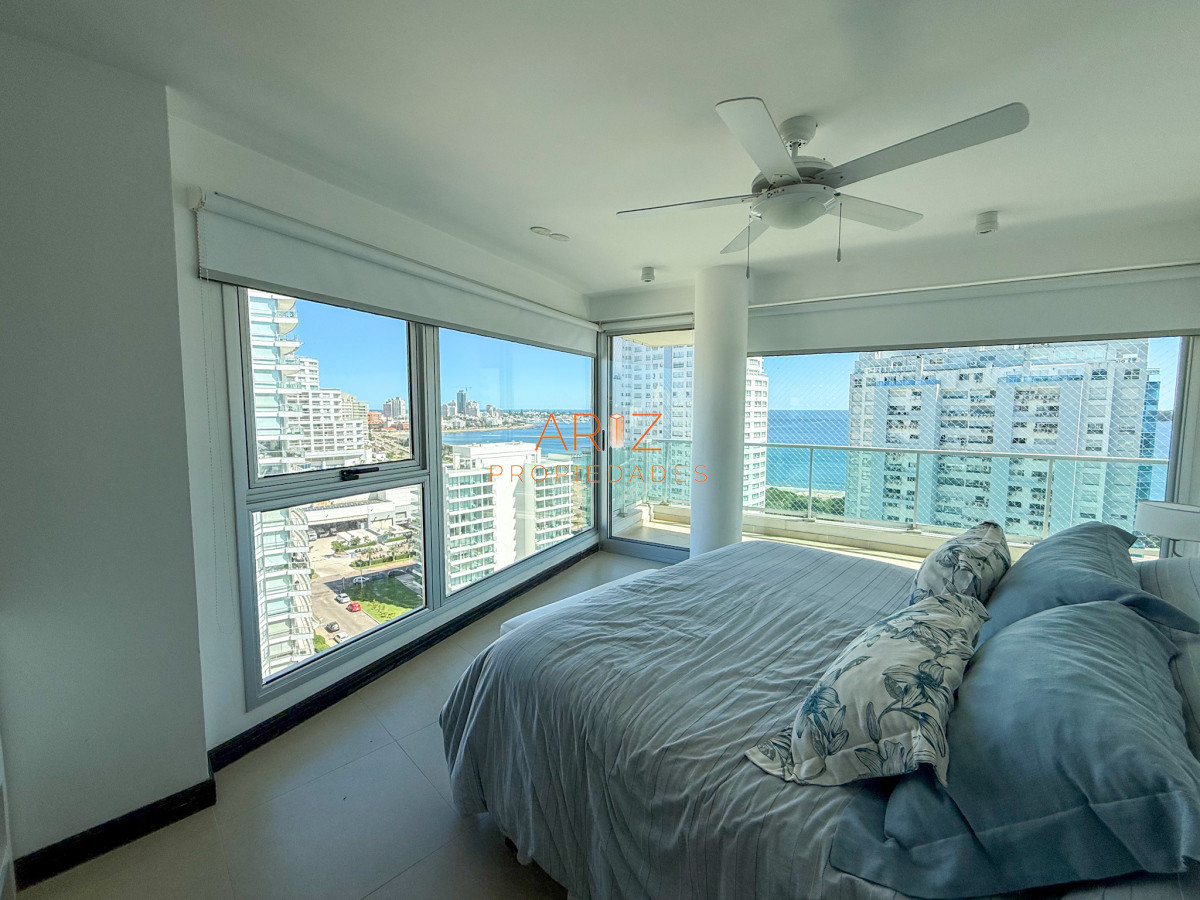 Apartamento ID.2326 - VENTA APARTAMENTO 3 DORMITORIOS EN SUITE + TOILETTE PISO ALTO SEGUNDA LINEA VISTA A LA MANSA 