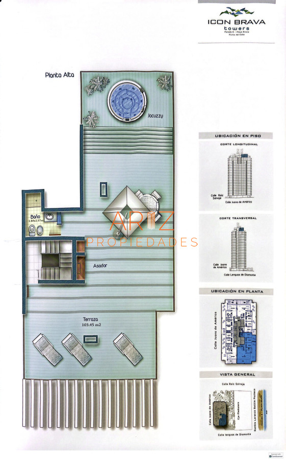 Apartamento ID.2296 - ALQUILER INVERNAL DESDE 1ERO MARZO 2025 PENTHOUSE 2DA LINEA BRAVA 3 DORMITORIOS