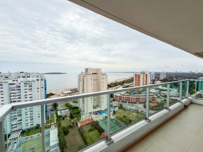 VENTA APARTAMENTO SEGUNDA LINEA 2 DORMITORIOS 2 BAÑOS PISO ALTO PLAYA MANSA A 1 CUADRA DEL MAR TODOS LOS SERVICIOS