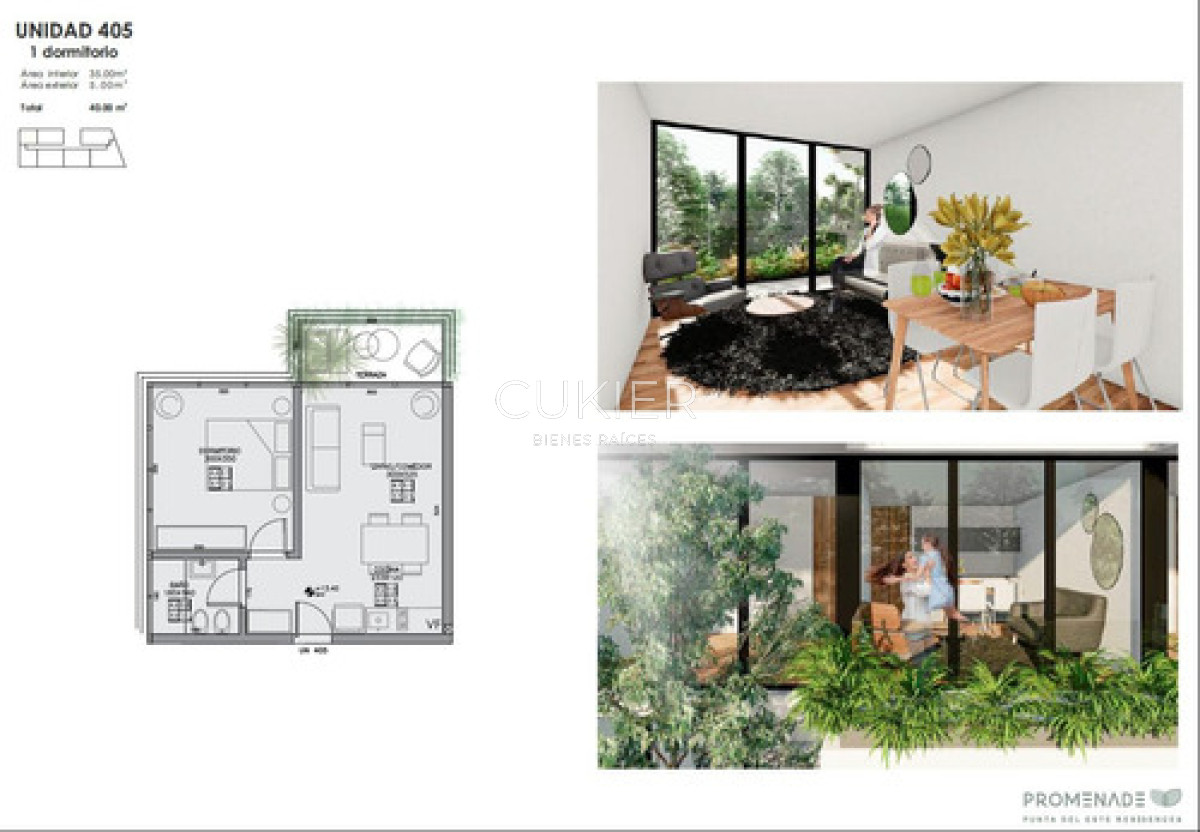 Apartamento ID.4618 - Edificio Promenade 1 2 Y 3 Dormitorios En Punta Del Este