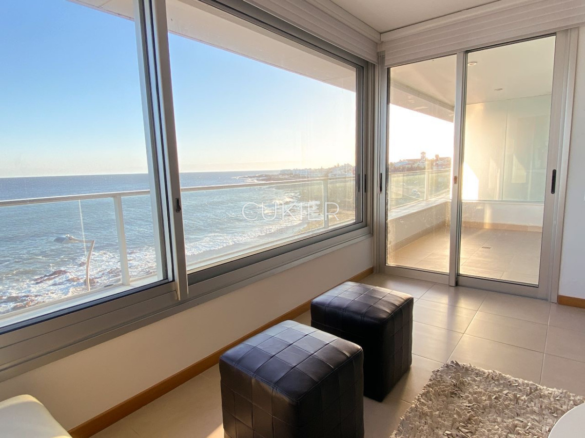 Apartamento ID.2723 - Alquiler temporada departamento 3 suites en primera linea playa brava frente al mar en edificio de categoría 