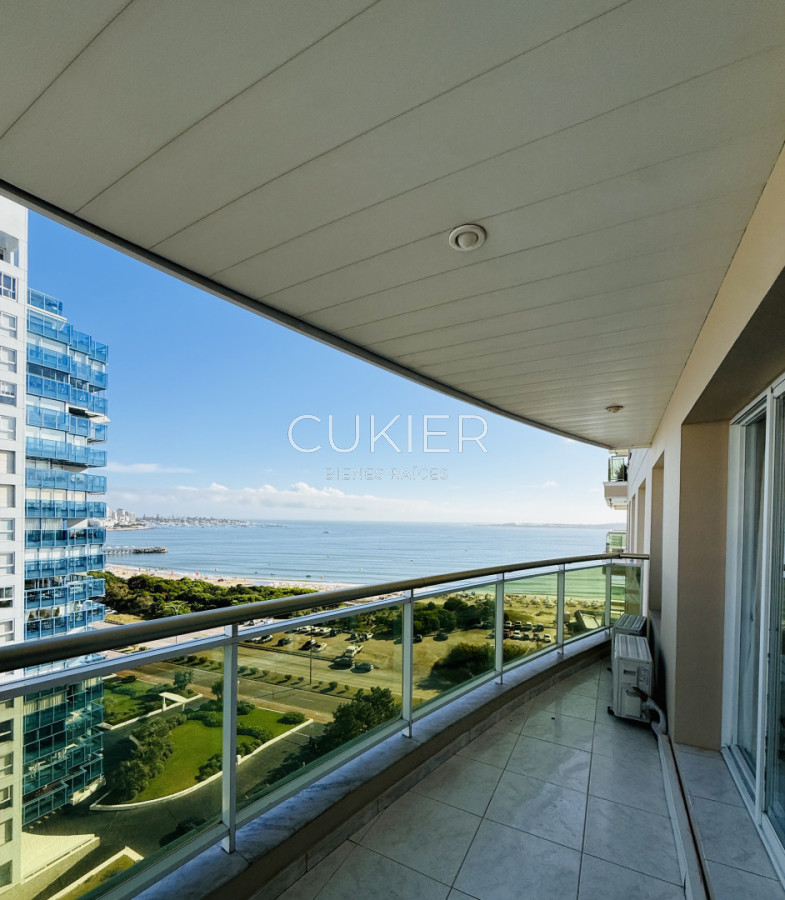 Apartamento ID.5229 - Alquiler anual e invernal de apartamento 3 dormitorios frente al mar full amenities Punta del Este