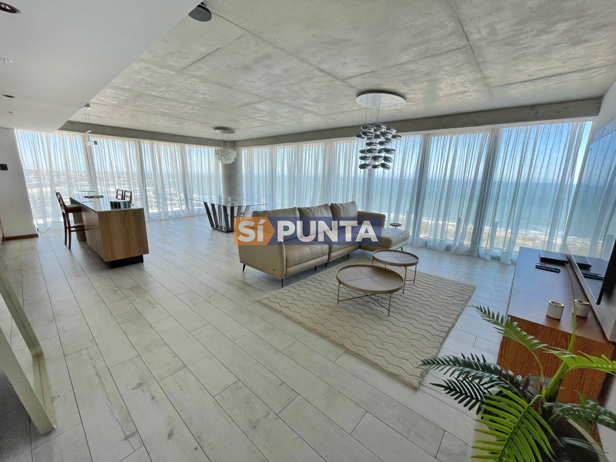 En alquiler, inigualable vista, 3 dormitorios en suite con amplia terraza, moderno, amplio y con todos los servicios, a pasos del mar - SPT9587A