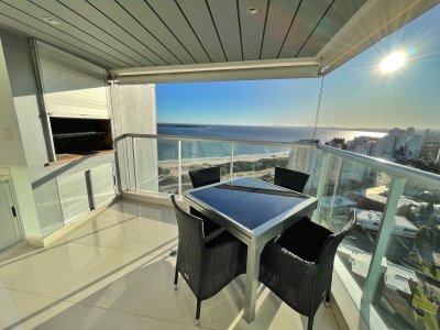 En venta, piso alto con excelente vista en torre de categoría primeras paradas de la mansa