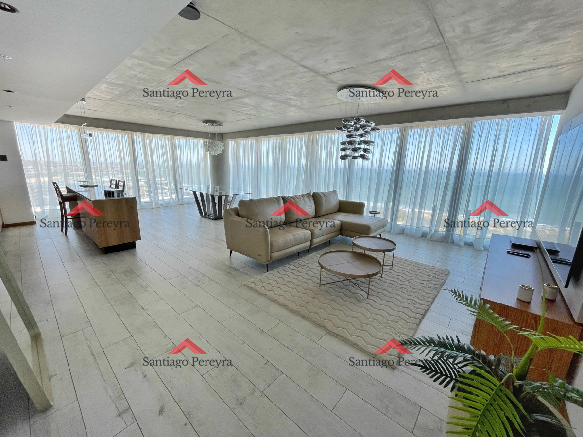 Apartamento ID.14389 - En alquiler, inigualable vista, 3 dormitorios en suite con amplia terraza, moderno, amplio y con todos los servicios, a pasos del mar