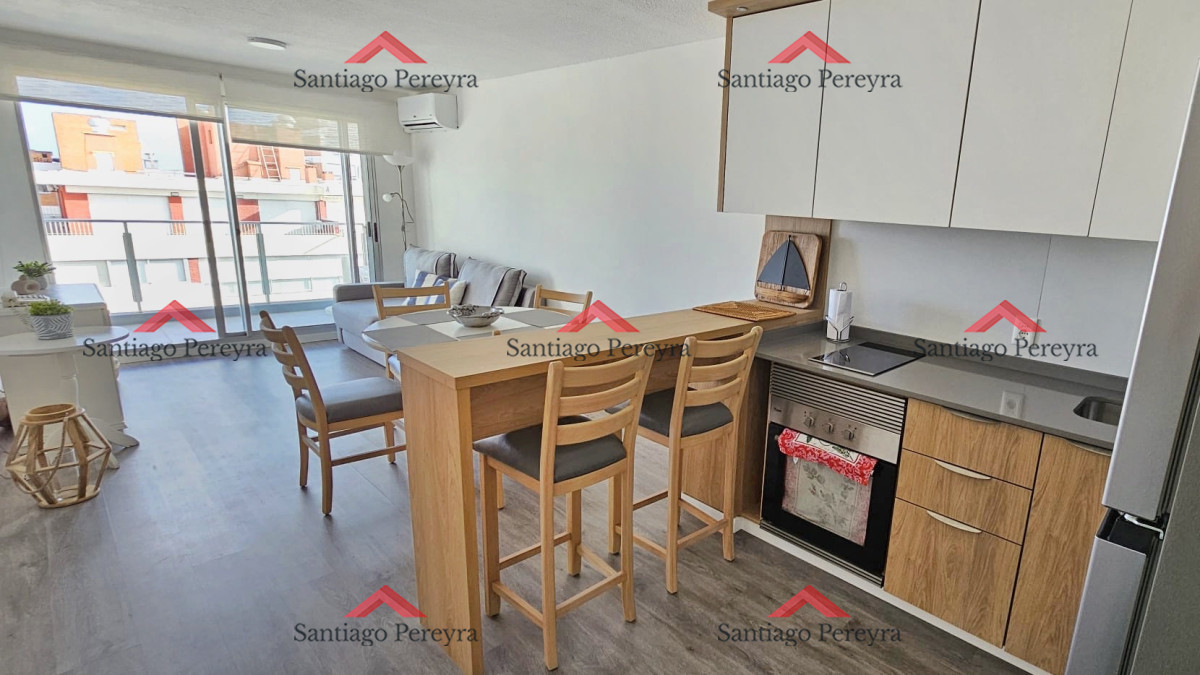 Apartamento ID.1306 - 1 dormitorio y medio con vista al mar y amenities completos en alquiler de temporada mucama piscina parrillero canchas gimnasio