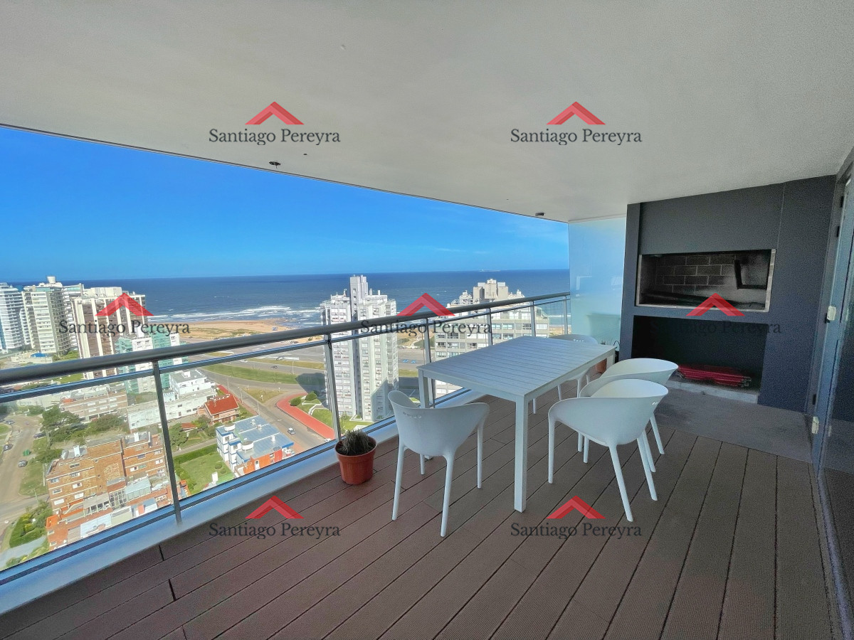 Apartamento ID.14917 - en venta 3 dormitorios con parrillero y jacuzzy propio, amenities de primer nivel únicos en punta del este