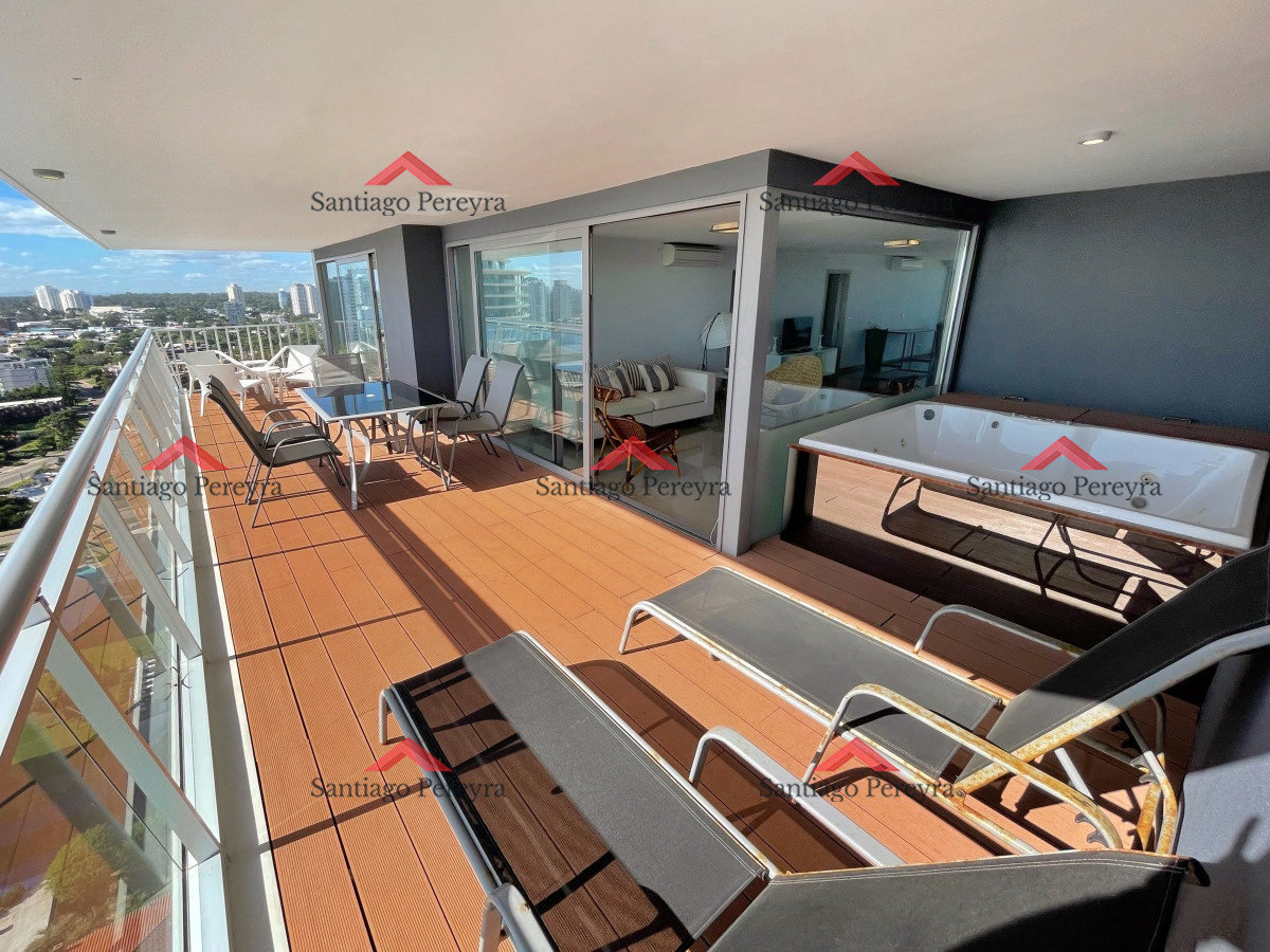 Apartamento ID.14917 - en venta 3 dormitorios con parrillero y jacuzzy propio, amenities de primer nivel únicos en punta del este