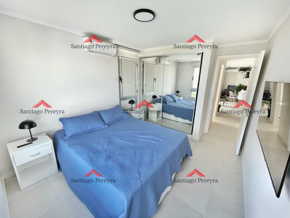 Apartamento ID.5056 - En alquiler de temporada, piso alto con amenities completos, terraza y garage, 1 dorm y medio y lavadero