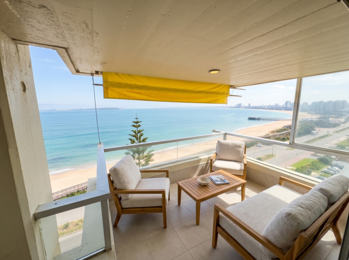 Apartamento en venta en primera línea de la Playa Mansa, Punta del Este — 130 m² con vista al mar