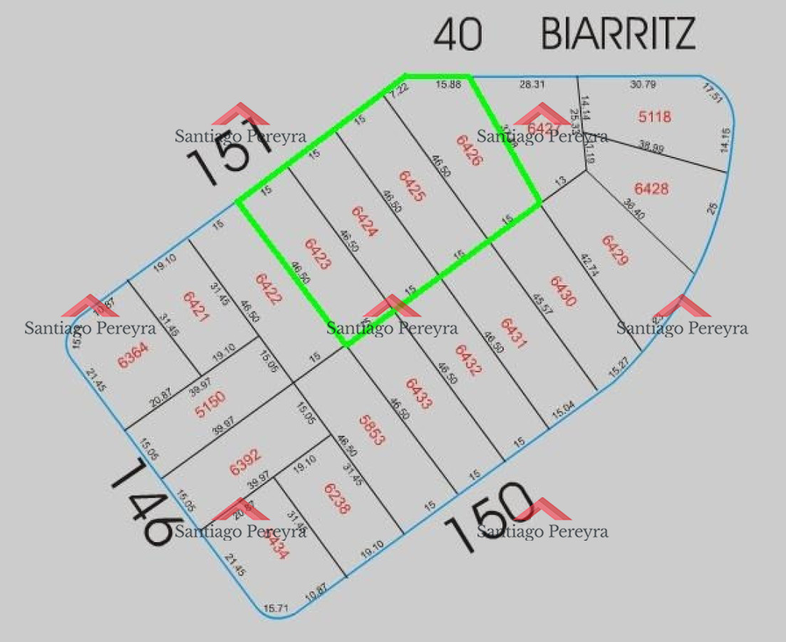 Terreno ID.4657 - Lote de terrenos en venta, para proyecto de torre o edificio en Aidy Grill