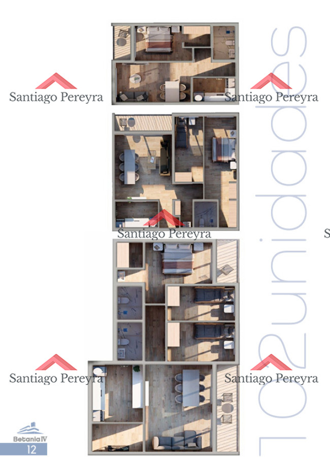 Apartamento ID.16790 - Betania IV desarrollo en Fraccionamiento 4H, Maldonado