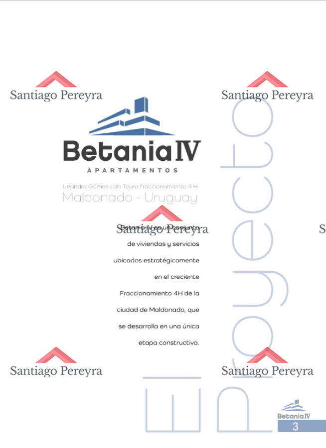 Apartamento ID.16790 - Betania IV desarrollo en Fraccionamiento 4H, Maldonado