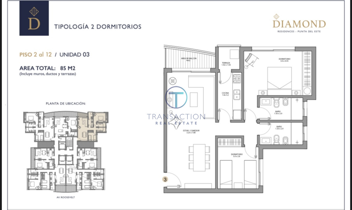 Apartamento ID.566/venta-2-dormitorios-edificio-Alexander-Boulevard - Venta en Pozo y Financiación - Departamento Punta del Este 