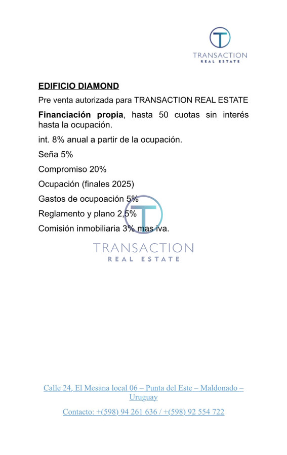Apartamento ID.565/OPORTUNIDAD-FRENTE-AL-MAR- - Pre ventas , entrega y cuotas