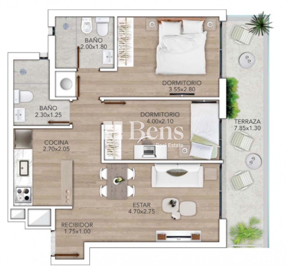 Apartamento ID.94 - Venta - Apartamento a estrenar - 2 Dormitorios - Punta Carretas - Montevideo