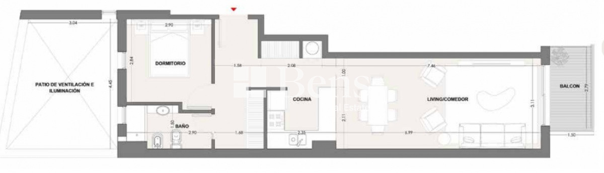 Apartamento ID.108 - Venta - Apartamento a estrenar - 1 Dormitorio - Punta Carretas - Montevideo