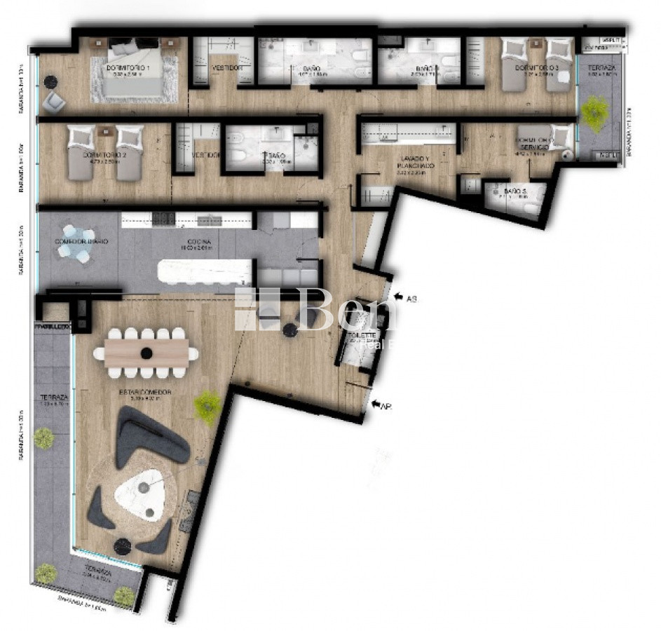 Apartamento ID.25 - Venta - Apartamento a Estrenar - 4 Dormitorios - Villa Biarritz