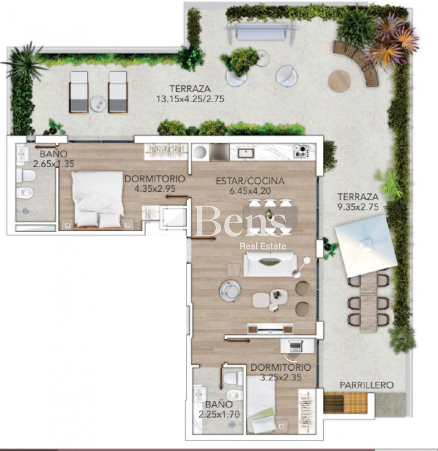 Apartamento ID.98 - Venta - Apartamento a Estrenar - 2 Dormitorios - Punta Carretas - Montevideo