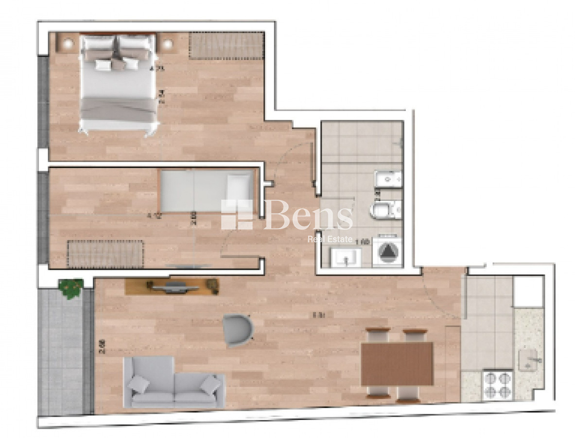 Apartamento ID.186 - Venta - Apartamento a estrenar - 2 Dormitorios - La Blanqueada - Montevideo