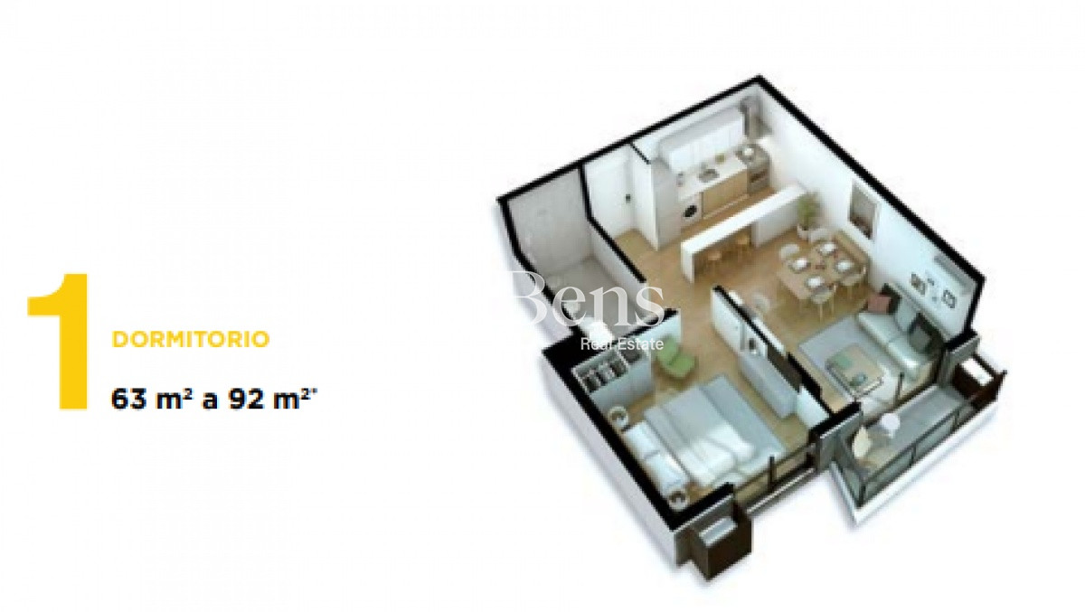 Apartamento ID.28 - Venta - Apartamento a Estrenar -1 Dormitorio - Tres Cruces