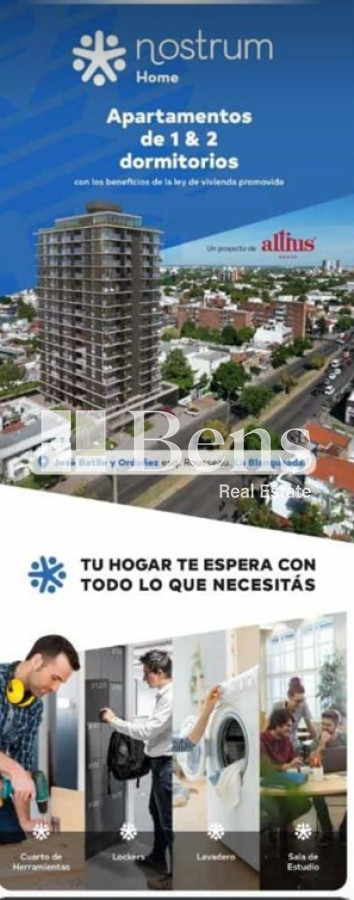 Apartamento ID.413 - Venta - Apartamento a estrenar - 1 Dormitorio - La Blanqueada - Montevideo