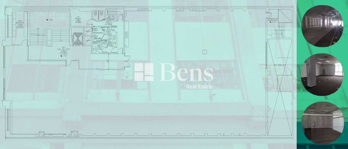 Oficina ID.505 - ALQUILER -OFICINA - PLANTA LIBRE DE 630 M2 - CENTRO