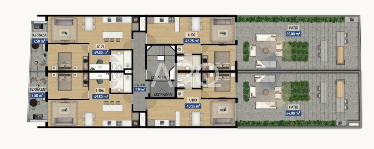 Apartamento ID.541 - 1 dormitorio hermoso en Barrio Centro