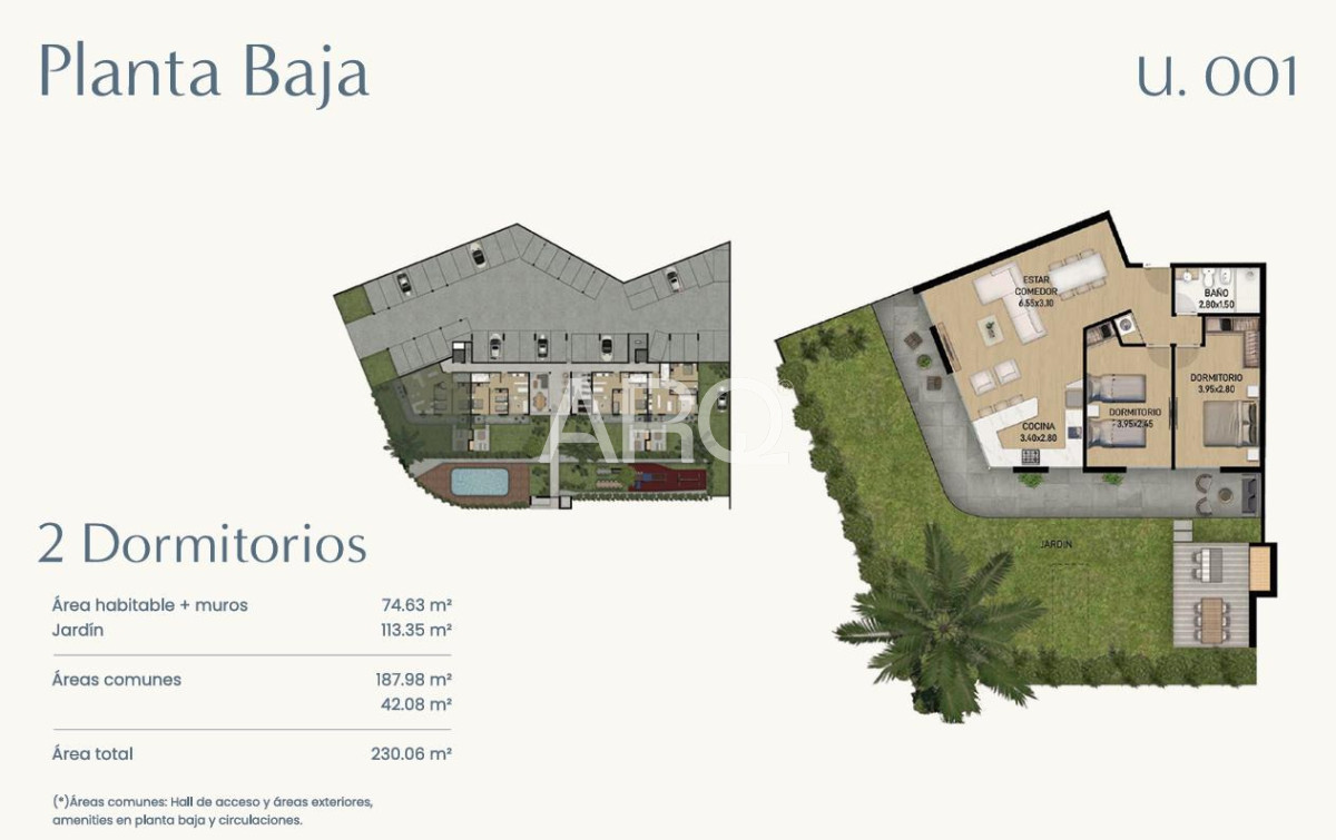 Apartamento ID.538 - 2 dormitorios en Parque Carrasco con vista al mar.