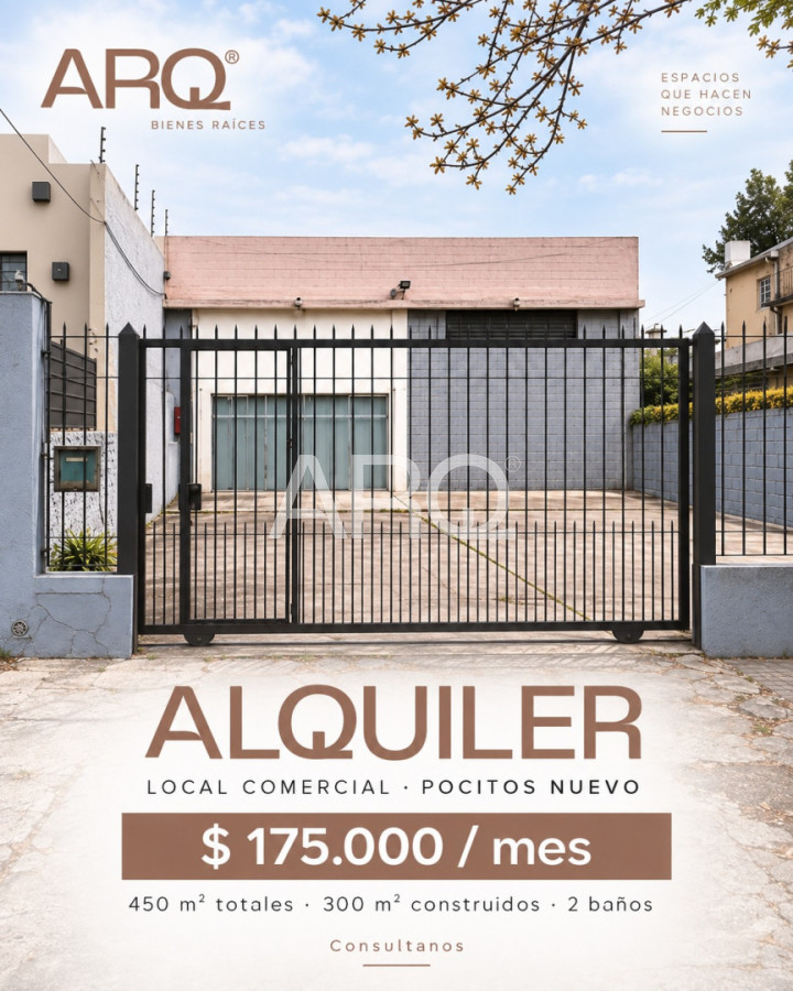 Local Comercial ID.659 - Alquiler de Amplio Local en Pocitos Nuevo