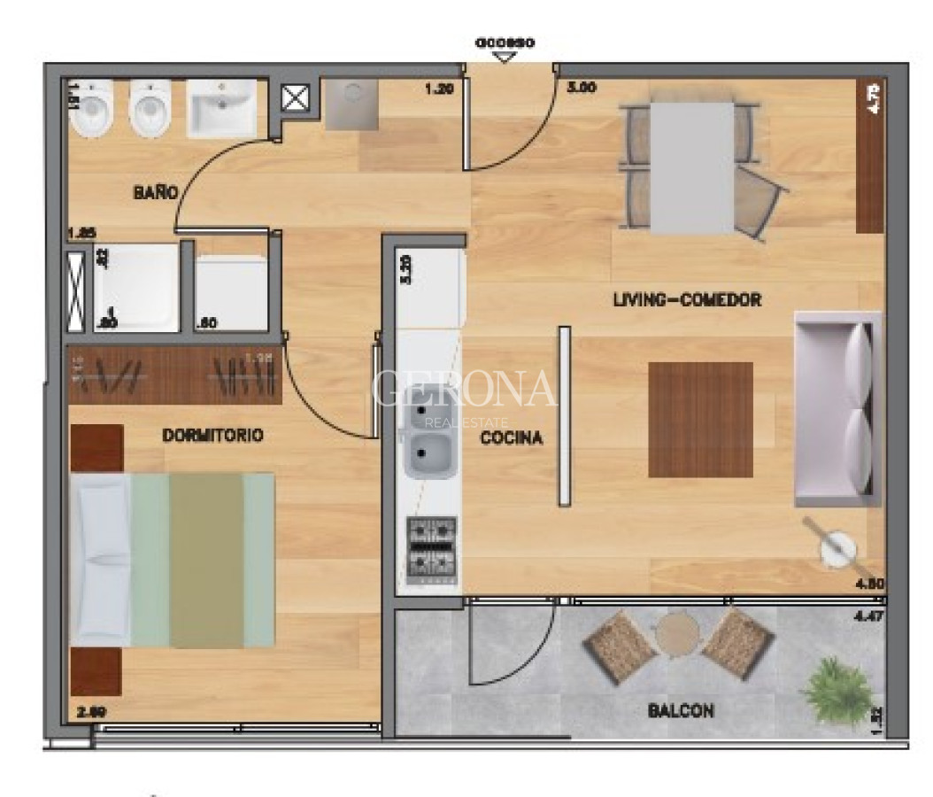 Apartamento ID.267 - Venta Apartamento de un dormitorio y garaje en Malvín