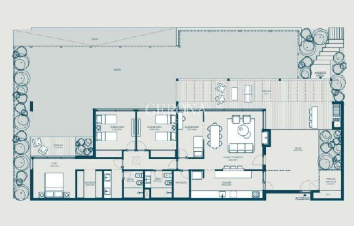 Apartamento ID.292 - Venta de apartamento, Villa de 4 dormitorios con jardín y vista al Lago en Marinas Carrasco