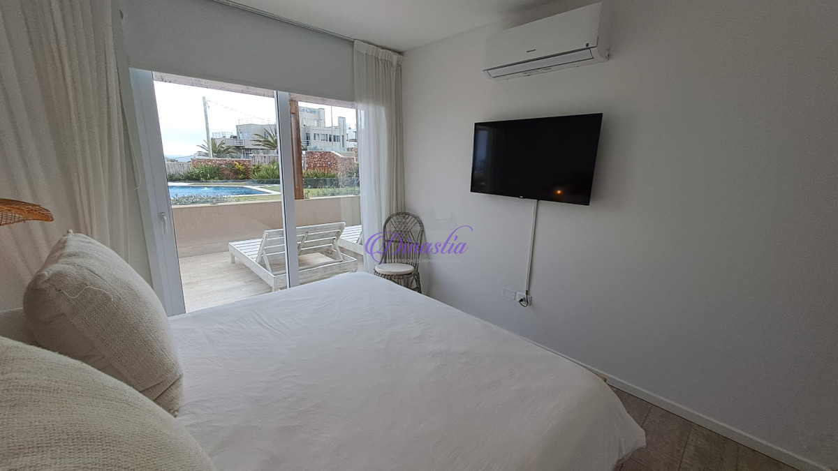 Apartamento ID.290 - Alquiler temporario Apartamento de 3 dormitorios frente al mar en La Barra, Maldonado