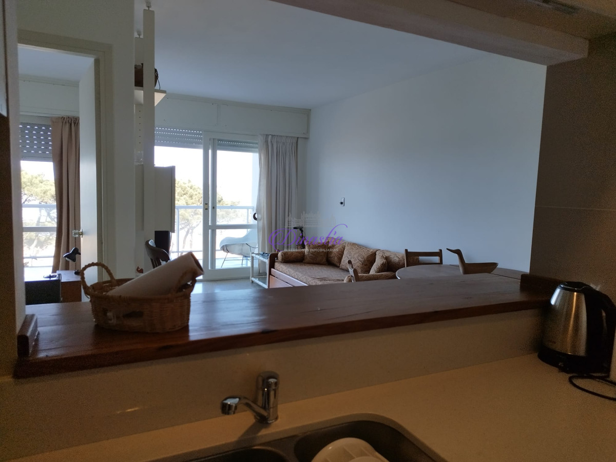 Apartamento ID.435 - Alquiler temporario Apartamento de 1 dormitorio frente al mar Playa Mansa, Punta del Este.