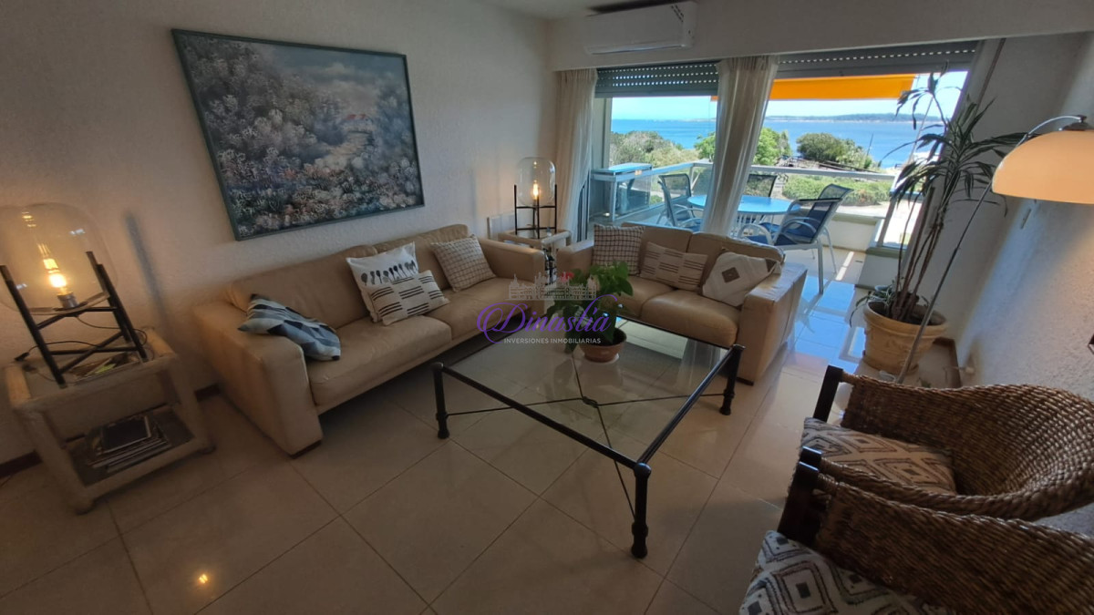 Apartamento ID.437 - Alquiler temporario Apartamento 3 dormitorios frente al mar en Playa Mansa, Punta del Este