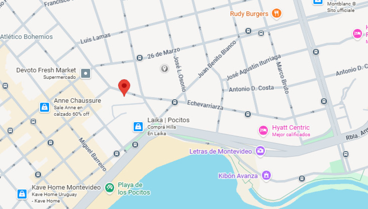 Apartamento ID.6114 - Alquiler Apartamento 3 Dormitorios Pocitos con Balcon